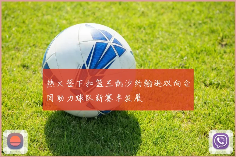 热火签下扣篮王凯沙约翰逊双向合同助力球队新赛季发展